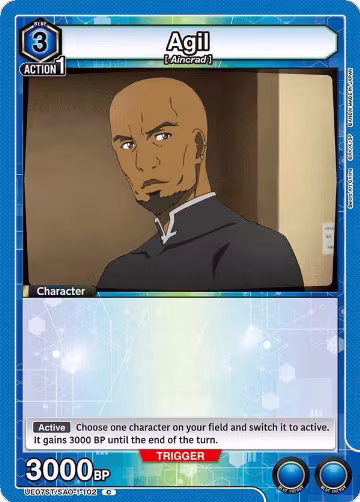 Agil (UE07ST/SAO-1-102), Sword Art Online Starter Deck — Union Arena card price