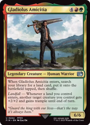 Gladiolus Amicitia (224), FINAL FANTASY — Magic card price