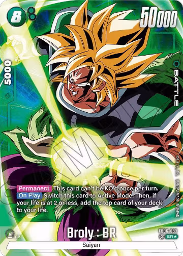 Broly : BR - FB06-063 (Alternate Art) (FB06-063), Rivals Clash — DB Fusion card price