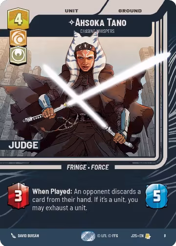 Ahsoka Tano - Chasing Whispers (8), Judge Promos — Star Wars card price
