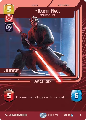 Darth Maul - Revenge at Last (5), Judge Promos — Star Wars card price
