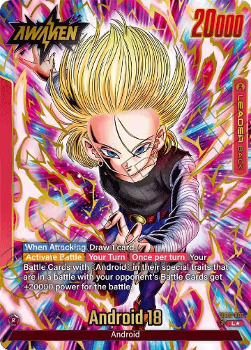 Android 18 (Alternate Art) (FB06-001), Rivals Clash — DB Fusion card price