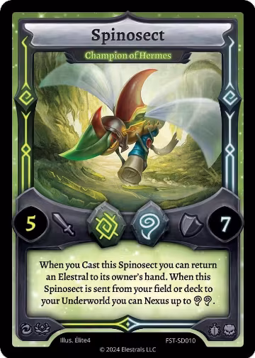 Spinosect - Champion of Hermes (FST-SD010), Divine Champions: Firestorm Starter Decks — Elestrals card price