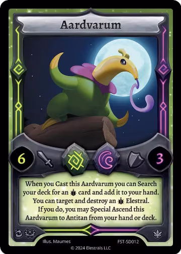 Aardvarum (FST-SD012), Divine Champions: Firestorm Starter Decks — Elestrals card price