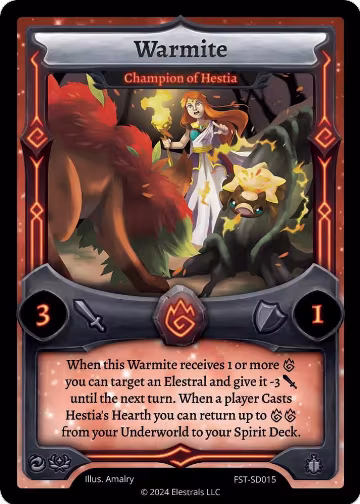 Warmite - Champion of Hestia (FST-SD015), Divine Champions: Firestorm Starter Decks — Elestrals card price
