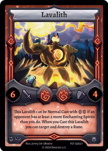 Lavalith (FST-SD021), Divine Champions: Firestorm Starter Decks — Elestrals card price