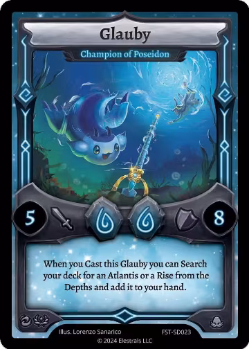 Glauby - Champion of Poseidon (FST-SD023), Divine Champions: Firestorm Starter Decks — Elestrals card price