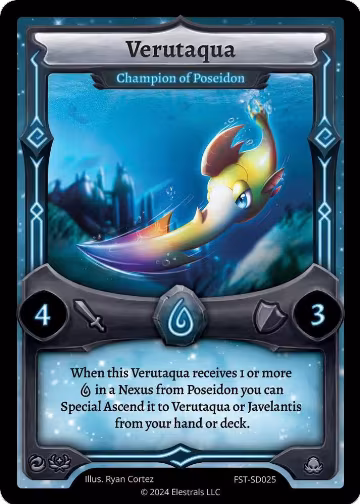Verutaqua - Champion of Poseidon (FST-SD025), Divine Champions: Firestorm Starter Decks — Elestrals card price