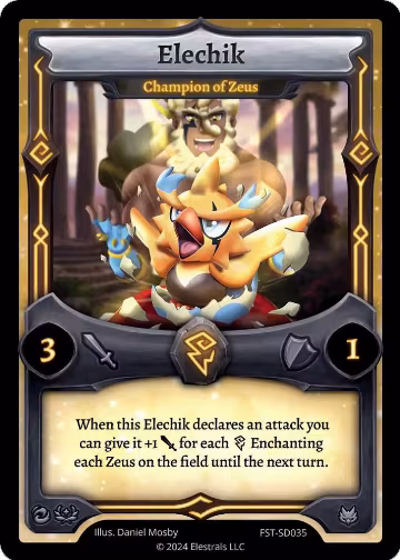 Elechik - Champion of Zeus (FST-SD035), Divine Champions: Firestorm Starter Decks — Elestrals card price