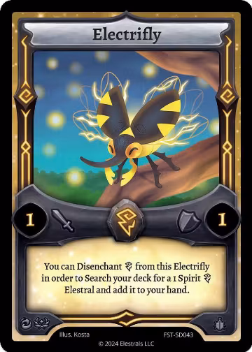Electrifly (FST-SD043), Divine Champions: Firestorm Starter Decks — Elestrals card price