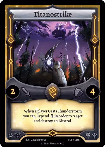 Titanostrike (FST-SD047), Divine Champions: Firestorm Starter Decks — Elestrals card price