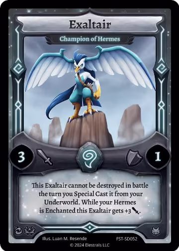 Exaltair - Champion of Hermes (FST-SD052), Divine Champions: Firestorm Starter Decks — Elestrals card price