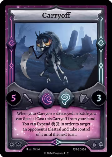 Carryoff (FST-SD054), Divine Champions: Firestorm Starter Decks — Elestrals card price