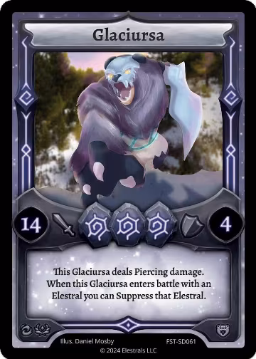 Glaciursa (FST-SD061), Divine Champions: Firestorm Starter Decks — Elestrals card price
