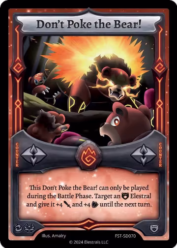 Don't Poke the Bear! (FST-SD070), Divine Champions: Firestorm Starter Decks — Elestrals card price