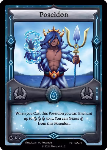 Poseidon (FST-SD071), Divine Champions: Firestorm Starter Decks — Elestrals card price
