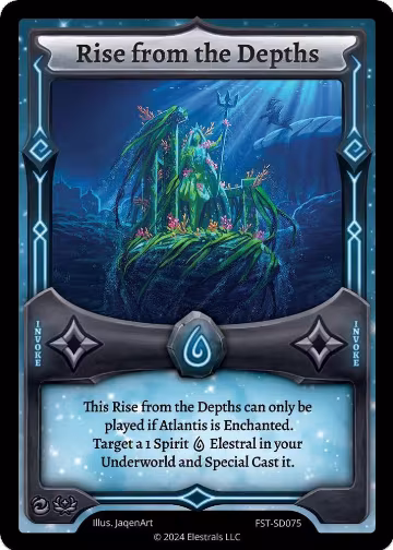 Rise from the Depths (FST-SD075), Divine Champions: Firestorm Starter Decks — Elestrals card price