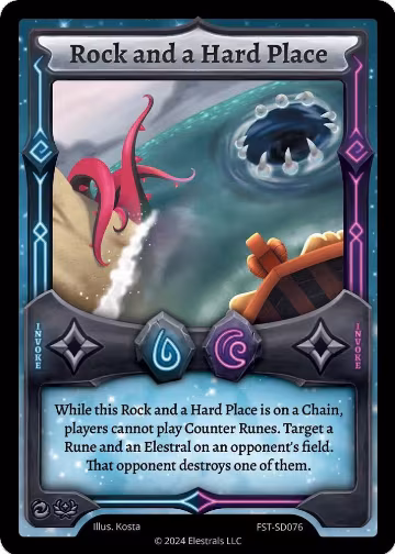 Rock and a Hard Place (FST-SD076), Divine Champions: Firestorm Starter Decks — Elestrals card price