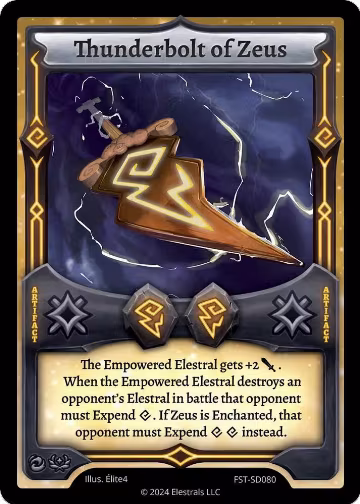 Thunderbolt of Zeus (FST-SD080), Divine Champions: Firestorm Starter Decks — Elestrals card price