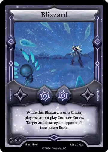 Blizzard (FST-SD092), Divine Champions: Firestorm Starter Decks — Elestrals card price