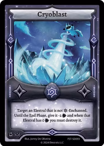 Cryoblast (FST-SD093), Divine Champions: Firestorm Starter Decks — Elestrals card price