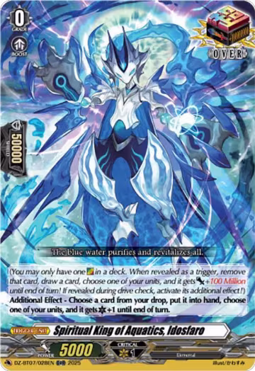 Spiritual King of Aquatics, Idosfaro (DZ-BT07/028EN), DZ-BT07: Moon Fangs & Cerulean Blaze — Vanguard card price