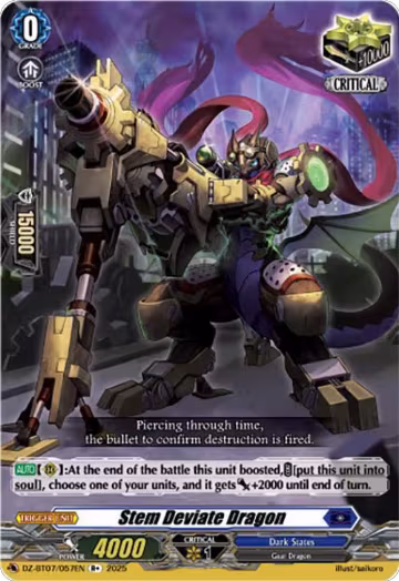 Stem Deviate Dragon (DZ-BT07/057EN), DZ-BT07: Moon Fangs & Cerulean Blaze — Vanguard card price