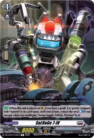 SaLVaGe 7-IV (DZ-BT07/078EN), DZ-BT07: Moon Fangs & Cerulean Blaze — Vanguard card price