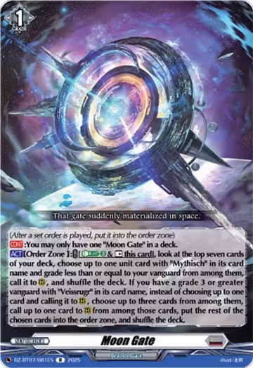 Moon Gate (DZ-BT07/081EN), DZ-BT07: Moon Fangs & Cerulean Blaze — Vanguard card price