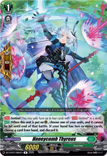 Honeycomb Thyreus (DZ-BT07/089EN), DZ-BT07: Moon Fangs & Cerulean Blaze — Vanguard card price