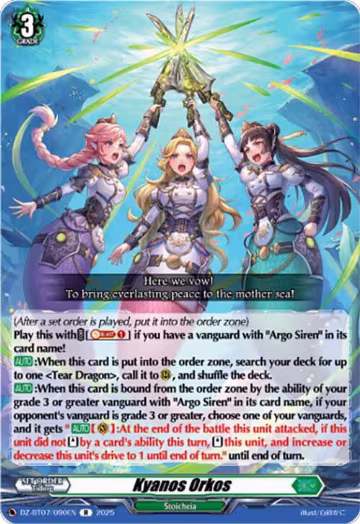 Kyanos Orkos (DZ-BT07/090EN), DZ-BT07: Moon Fangs & Cerulean Blaze — Vanguard card price
