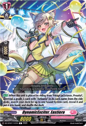DynamicExciter, Eastiera (DZ-BT07/147EN), DZ-BT07: Moon Fangs & Cerulean Blaze — Vanguard card price