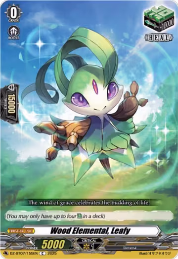 Wood Elemental, Leafy (DZ-BT07/155EN), DZ-BT07: Moon Fangs & Cerulean Blaze — Vanguard card price