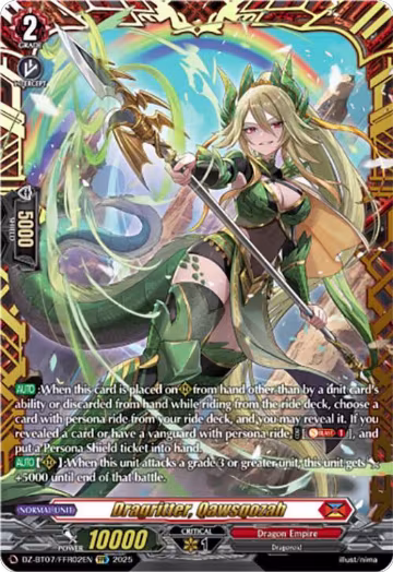 Dragritter, Qawsqozah (FFR) (DZ-BT07/FFR02EN), DZ-BT07: Moon Fangs & Cerulean Blaze — Vanguard card price