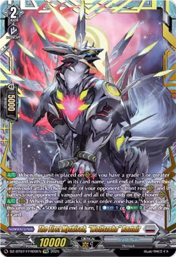 The First Mythisch, "Wolfszahn" Roztnir (FFR) (DZ-BT07/FFR09EN), DZ-BT07: Moon Fangs & Cerulean Blaze — Vanguard card price