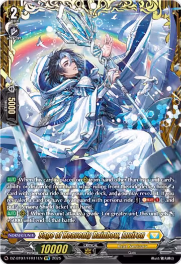 Sage of Heavenly Rainbow, Luviron (FFR) (DZ-BT07/FFR11EN), DZ-BT07: Moon Fangs & Cerulean Blaze — Vanguard card price