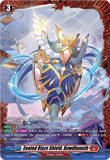 Sealed Blaze Shield, Bowdhanath (FR) (DZ-BT07/FR08EN), DZ-BT07: Moon Fangs & Cerulean Blaze — Vanguard card price