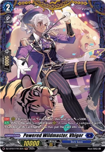 Powered Wildmaster, Vhigor (FR) (DZ-BT07/FR13EN), DZ-BT07: Moon Fangs & Cerulean Blaze — Vanguard card price