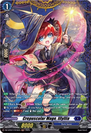 Crepuscular Mage, Illyllia (FR) (DZ-BT07/FR15EN), DZ-BT07: Moon Fangs & Cerulean Blaze — Vanguard card price