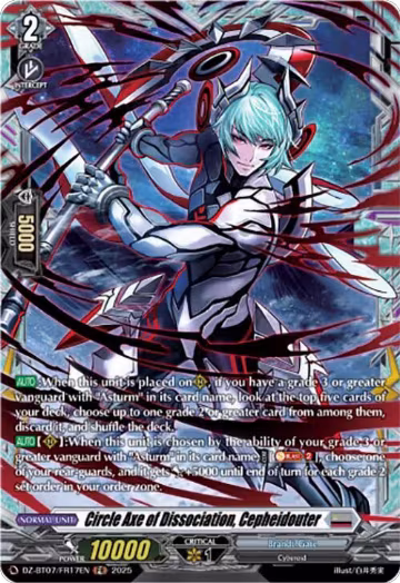 Circle Axe of Dissociation, Cepheidouter (FR) (DZ-BT07/FR17EN), DZ-BT07: Moon Fangs & Cerulean Blaze — Vanguard card price