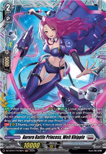 Aurora Battle Princess, Welt Khipple (FR) (DZ-BT07/FR18EN), DZ-BT07: Moon Fangs & Cerulean Blaze — Vanguard card price