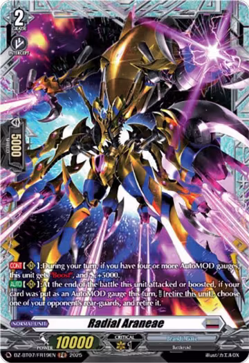 Radial Araneae (FR) (DZ-BT07/FR19EN), DZ-BT07: Moon Fangs & Cerulean Blaze — Vanguard card price