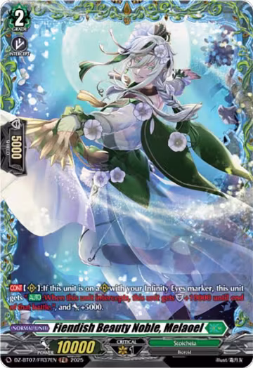 Fiendish Beauty Noble, Melaoel (FR) (DZ-BT07/FR37EN), DZ-BT07: Moon Fangs & Cerulean Blaze — Vanguard card price