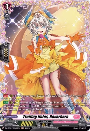 Trailing Notes, Reverbera (FR) (DZ-BT07/FR44EN), DZ-BT07: Moon Fangs & Cerulean Blaze — Vanguard card price