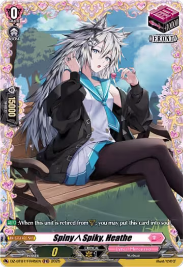 SpinySpiky, Heathe (FR) (DZ-BT07/FR45EN), DZ-BT07: Moon Fangs & Cerulean Blaze — Vanguard card price