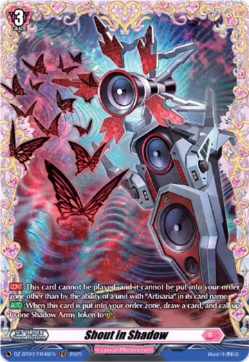 Shout in Shadow (FR) (DZ-BT07/FR48EN), DZ-BT07: Moon Fangs & Cerulean Blaze — Vanguard card price