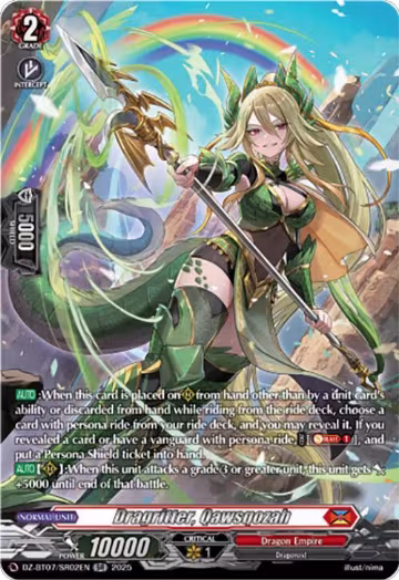 Dragritter, Qawsqozah (SR) (DZ-BT07/SR02EN), DZ-BT07: Moon Fangs & Cerulean Blaze — Vanguard card price