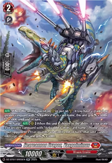 Searcannon Dragon, Vasgolmimus (SR) (DZ-BT07/SR05EN), DZ-BT07: Moon Fangs & Cerulean Blaze — Vanguard card price