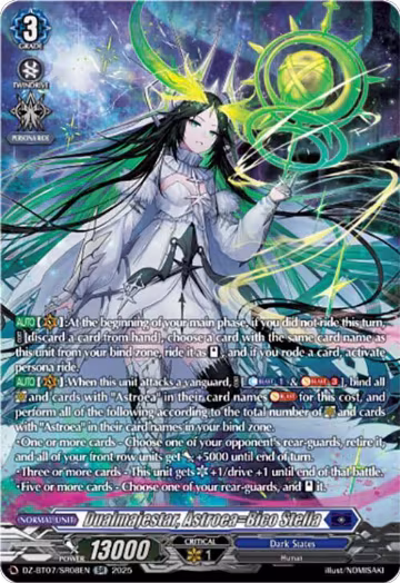 Dualmajestar, Astroea=Bico Stella (SR) (DZ-BT07/SR08EN), DZ-BT07: Moon Fangs & Cerulean Blaze — Vanguard card price