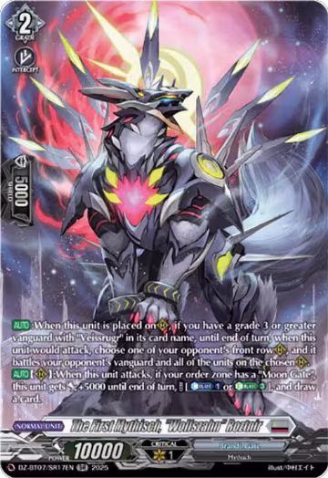 The First Mythisch, "Wolfszahn" Roztnir (SR) (DZ-BT07/SR17EN), DZ-BT07: Moon Fangs & Cerulean Blaze — Vanguard card price